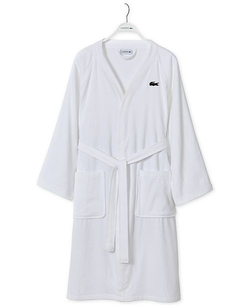Lacoste Home Pique Bath Robe & Reviews Macy's