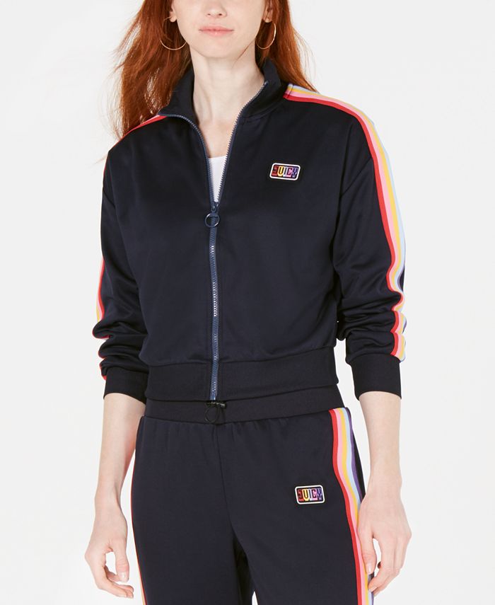 Juicy Couture Rainbow Striped Track Jacket - Macy's