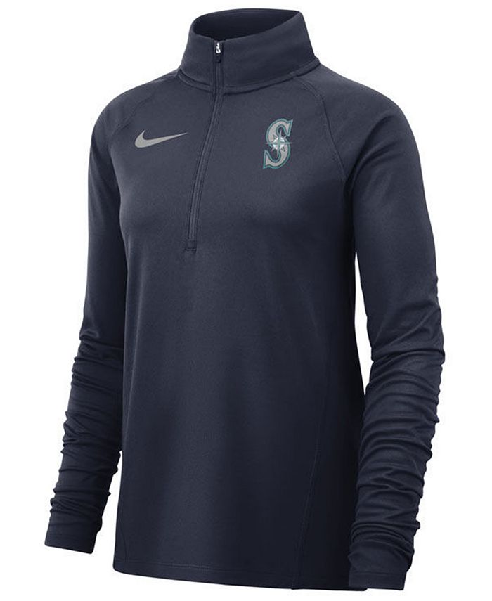 Nike Women's Seattle Mariners Half-Zip Element Pullover - Macy's