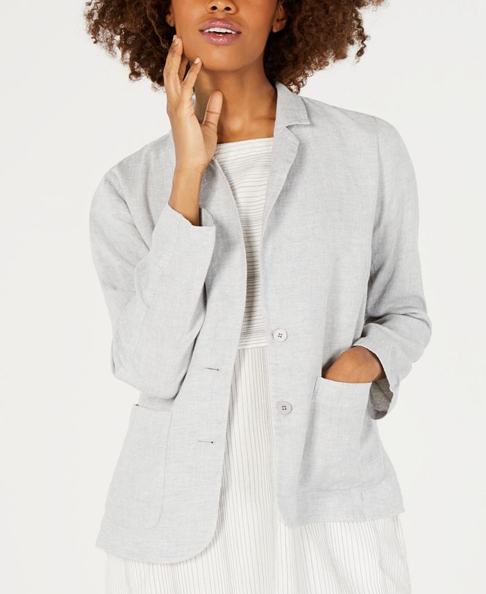 Eileen fisher notch collar jacket sale