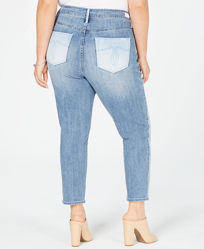 Seven7 Jeans Trendy Plus Size Two-Tone Skinny Jeans - Macy's