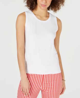 Charter Club - Sleeveless Crew-Neck Sweater