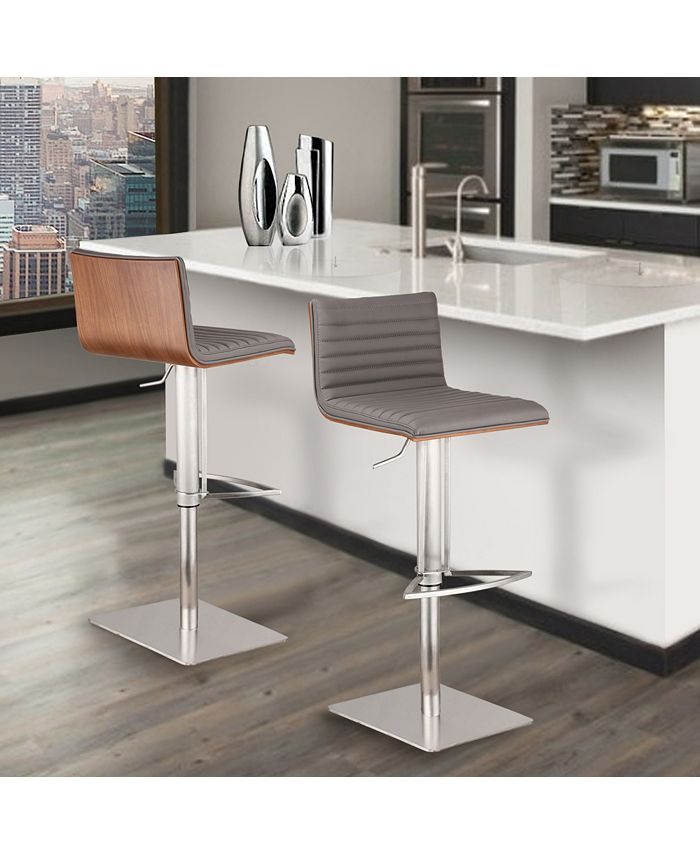 Armen Living Cafe Adjustable Barstool Macy's