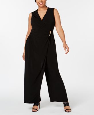 plus size overlay jumpsuit