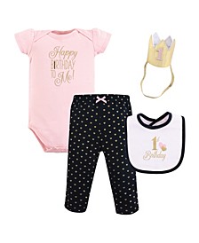 Baby Vision 12 Months Unisex Baby First Birthday Outfit, 4 Piece 
