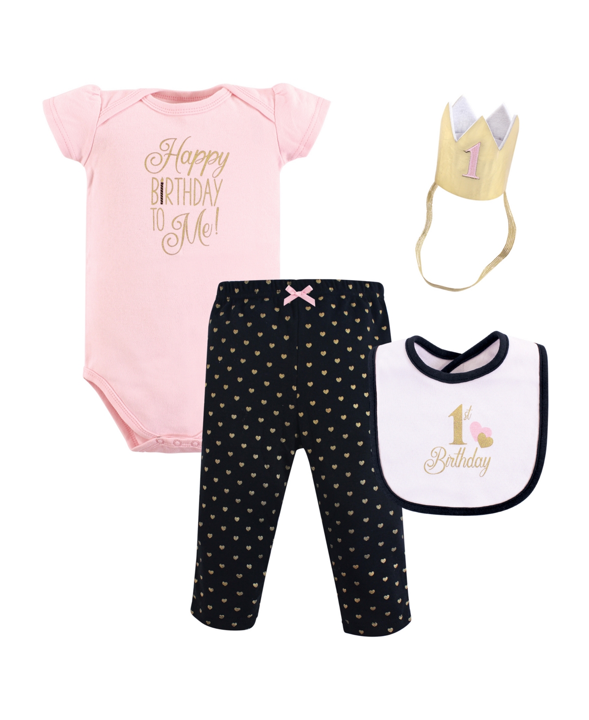 Hudson Baby Baby Girls Hudson Birthday Boxed Giftset, Birthday Girl, 12-18 Months