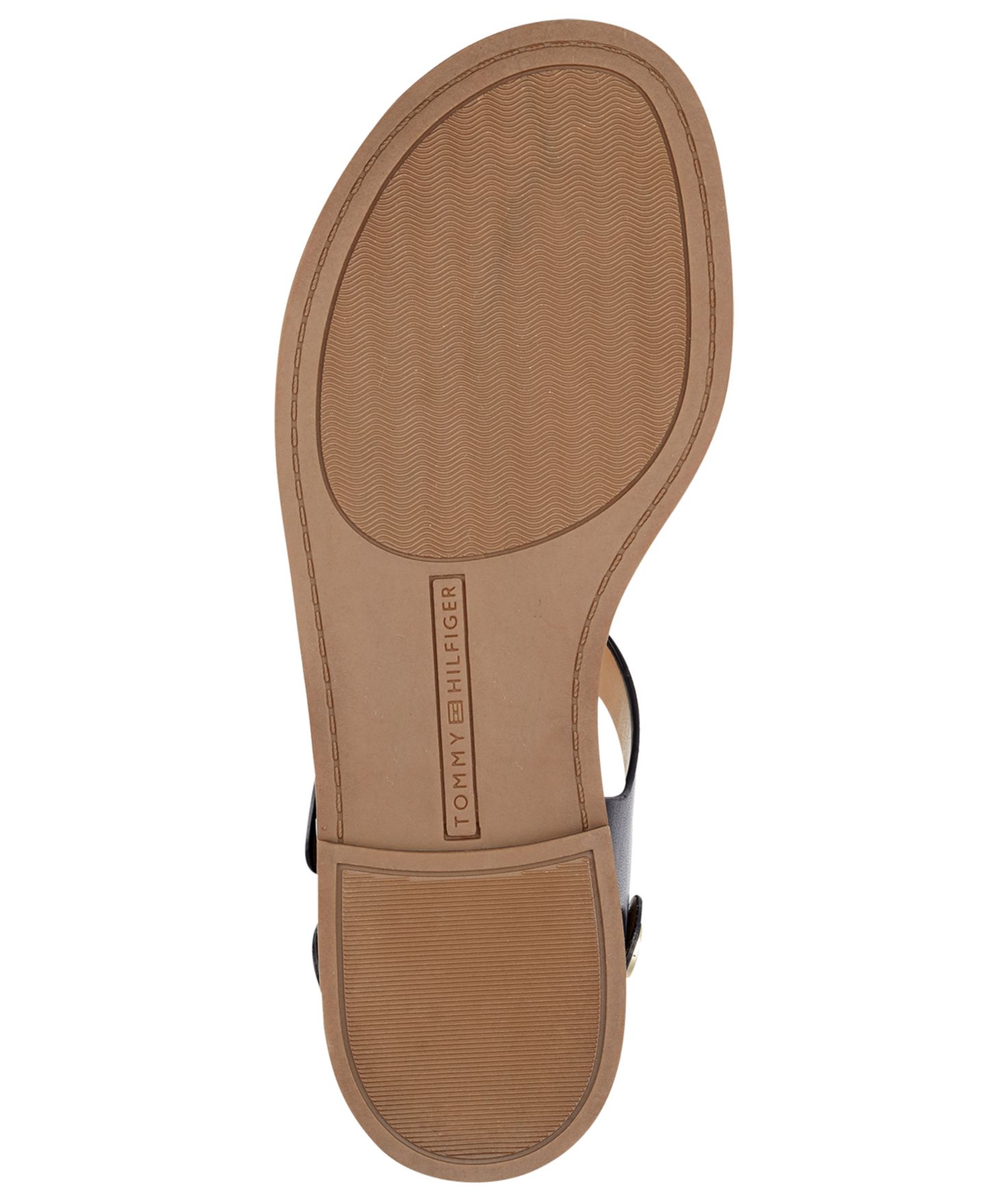 Женские сандалии Tommy Hilfiger Bennia Flat Thong, цвет: Чёрный — фото 5