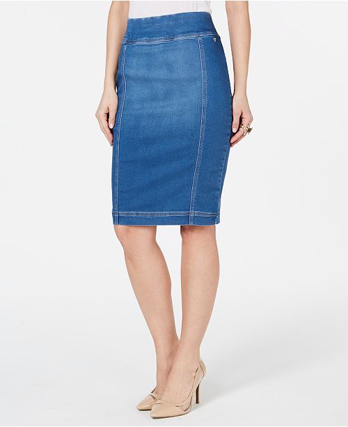 Thalia Sodi Denim Pencil Skirt, Created for Macy's & Reviews - Skirts ...