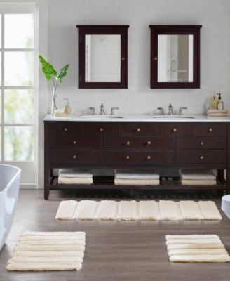 Pearl Tufted Channel Bath Rug, 21" x  34"