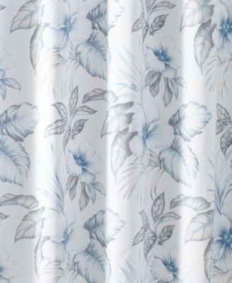 Tommy Bahama Casablanca Garden Cotton Shower Curtain, 72 X 72