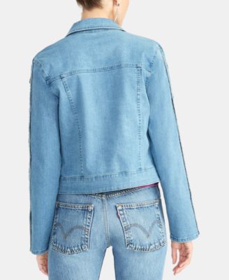 RACHEL Rachel Roy Bobbi Snap-Sleeve Denim Jacket 