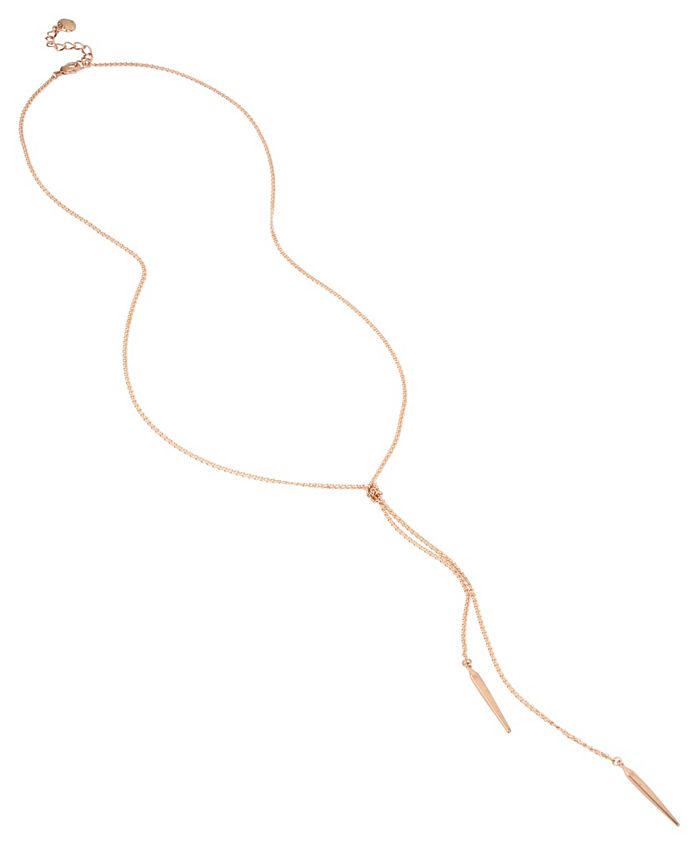 BCBGeneration Geometric Spike Knotted Y-Shaped Necklace - Macy's