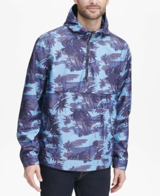 Levi's - Men's Water-Resistant Palm-Print 1/2-Zip Jacket
