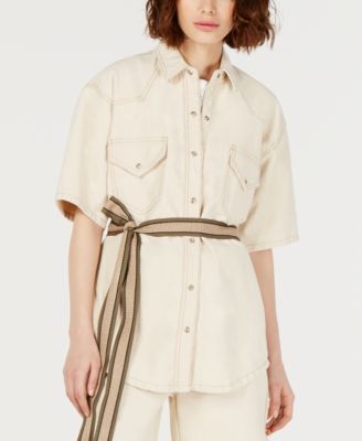 short sleeve cotton jacket