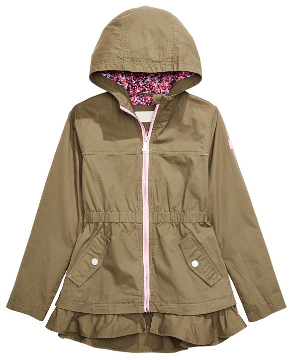 Michael Kors Toddler & Little Girls Ruffled Anorak Jacket & Reviews Coats & Jackets Kids