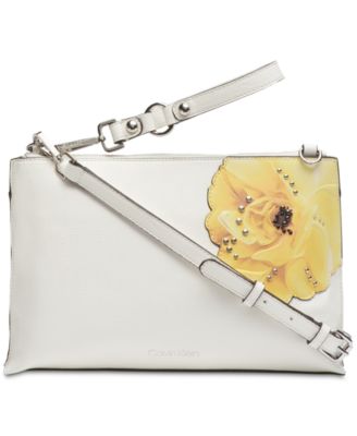 calvin klein floral crossbody bag