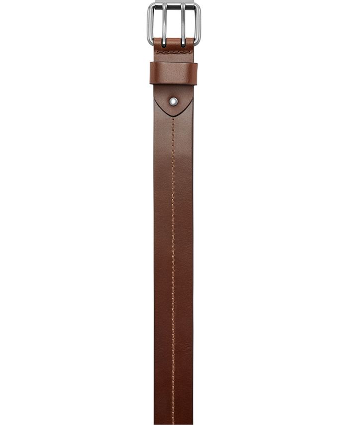 Fossil Men's Murray Brown Leather Belt - Macy's