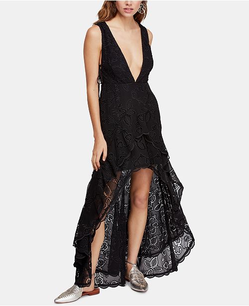 Free People Catalina Plunging High-Low Dress & Reviews - Dresses ...