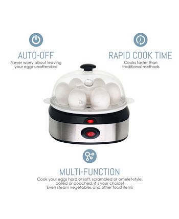 Elite Gourmet Elite Platinum Easy Electric 7 Egg Capacity Cooker, Poacher,  Steamer, Omelet Maker with Auto Shut-Off - Macy's