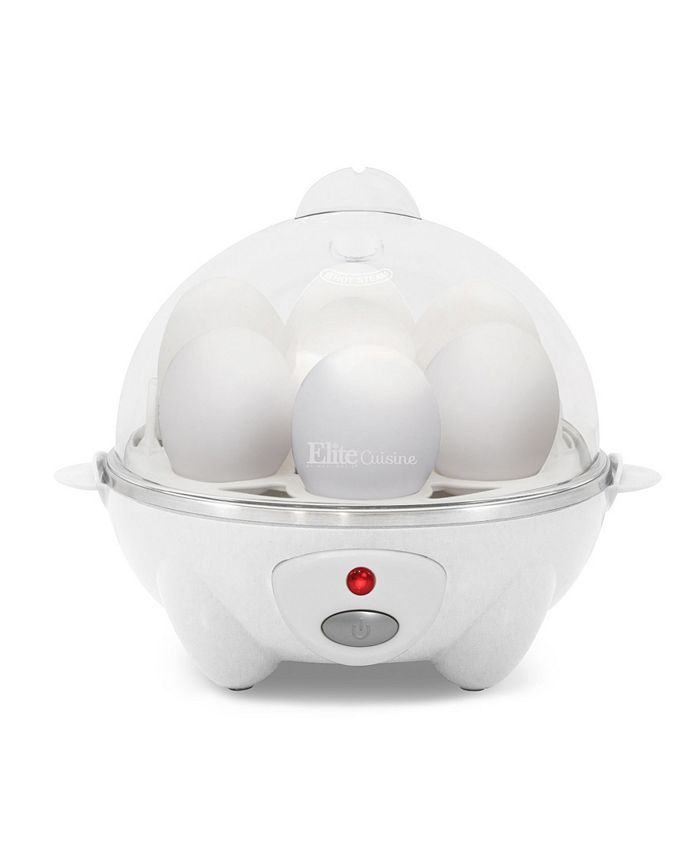 7-Egg Automatic Easy Egg Cooker, Steamer, Poacher (Black)
