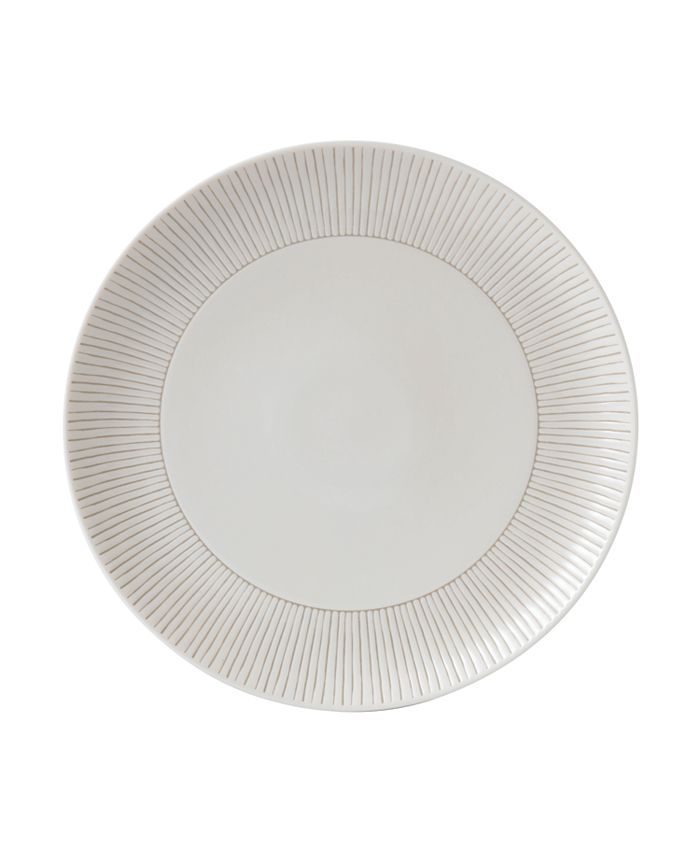 ED Ellen Degeneres Crafted by Royal Doulton Taupe Stripe Dinner Plate ...
