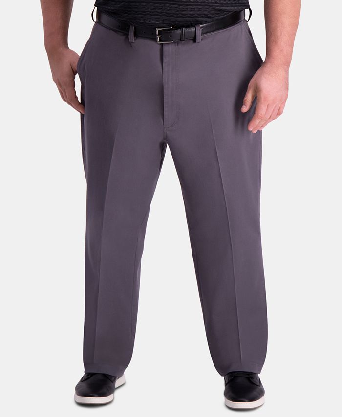 Haggar Men's Big & Tall ClassicFit Khaki Pants Macy's