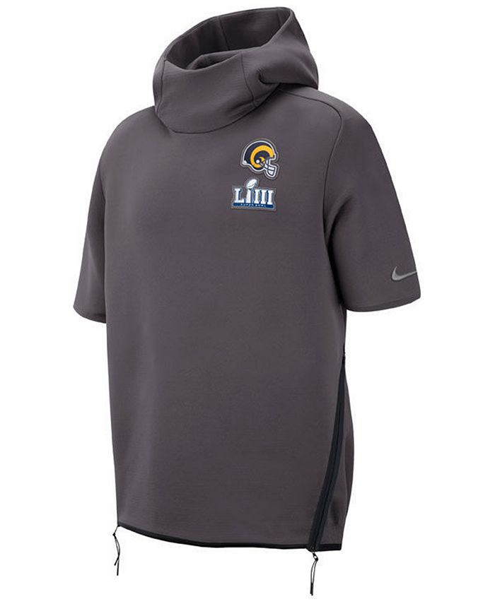 Nike Men's Los Angeles Rams Super Bowl LIII Bound Media Day Therma Short  Sleeve Hoodie - Macy's