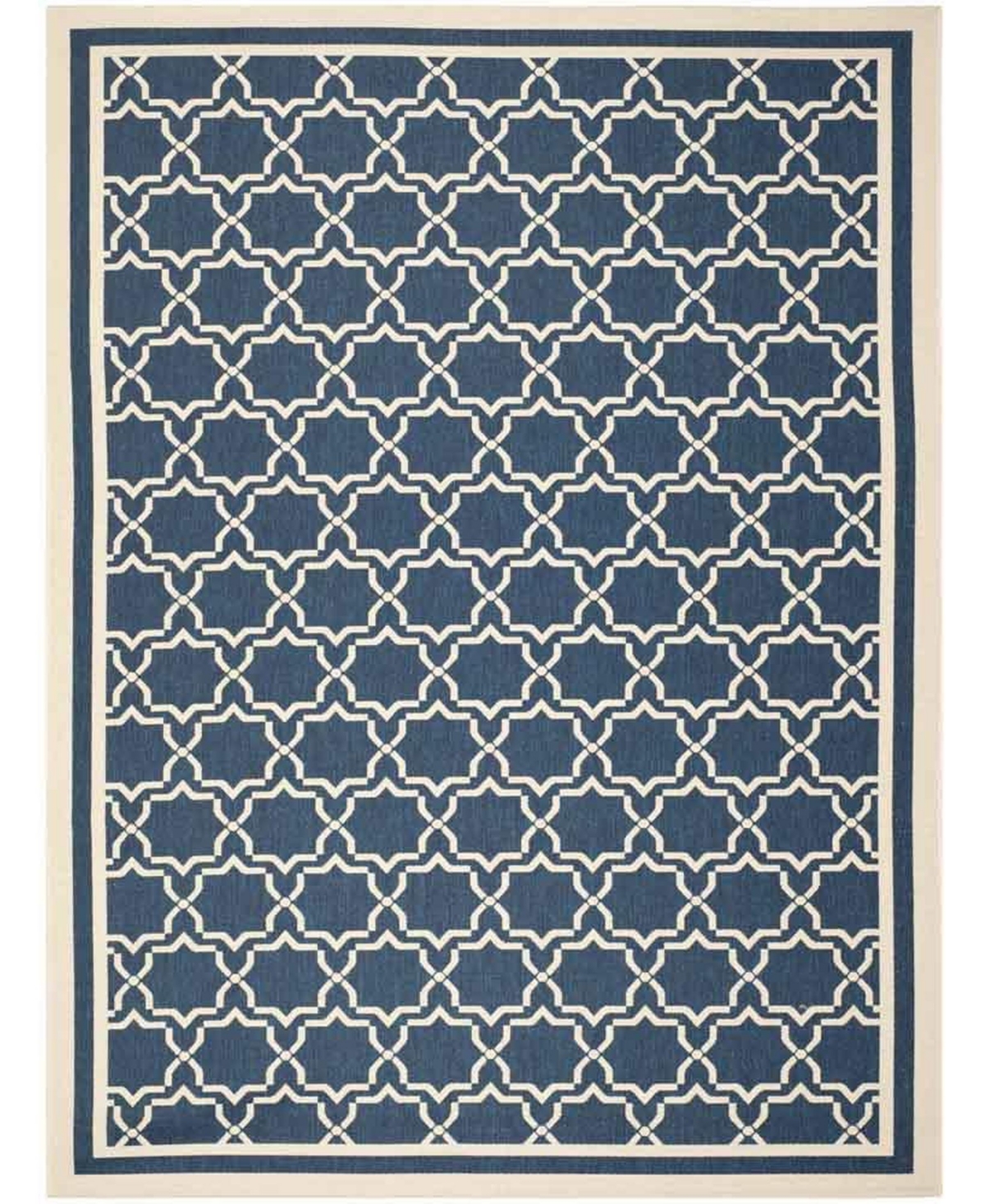 Safavieh Courtyard Navy and Beige 8' x 11' Sisal Weave Outdoor Area Rug - Navy / Bei