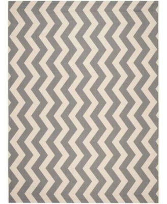 Courtyard CY6245 Gray and Beige 8' x 11' Sisal Weave Outdoor Area Rug