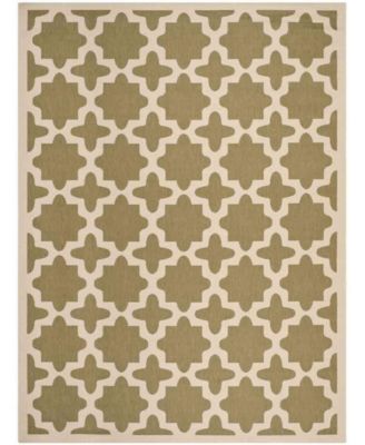 Courtyard CY6913 Green and Beige 8' x 11' Sisal Weave Outdoor Area Rug