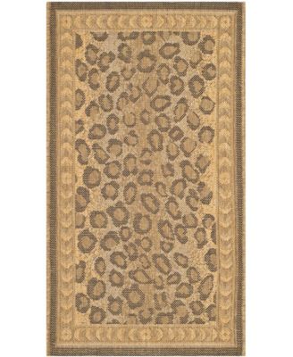 Courtyard CY6100 Natural and Gold 5'3" x 7'7" Outdoor Area Rug