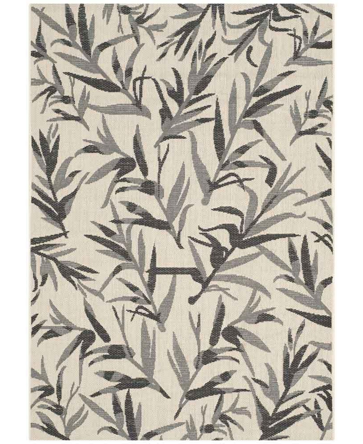 Safavieh Courtyard Beige and Anthracite 8' x 11' Sisal Weave Outdoor Area Rug - Beige / An