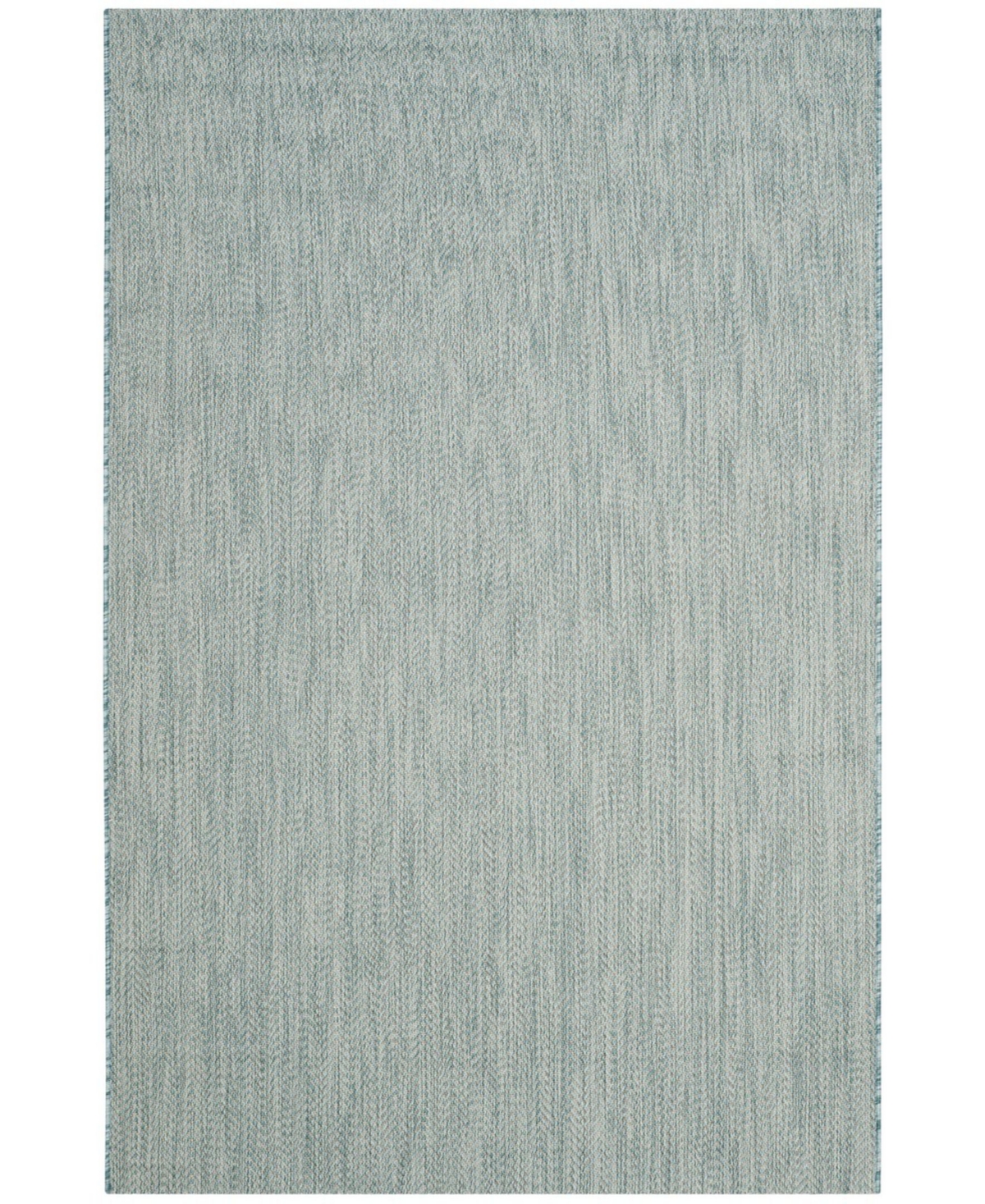 Safavieh Courtyard CY8022 Aqua and Gray 5'3" x 7'7" Sisal Weave Outdoor Area Rug