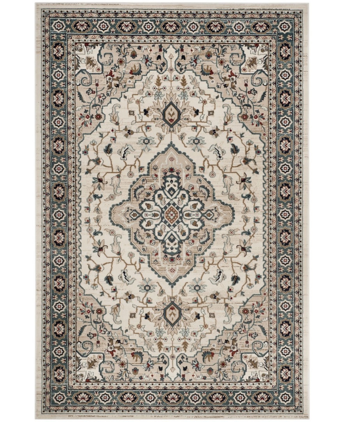 Safavieh Lyndhurst Cream and Beige 9' x 12' Area Rug - White Grou
