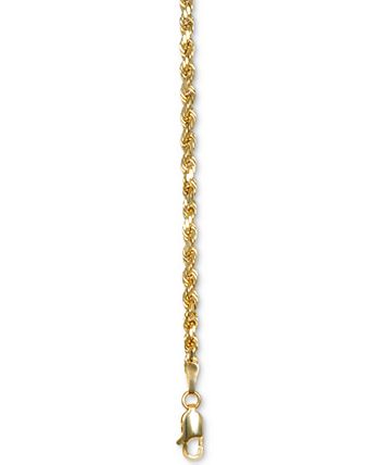 Italian Gold - Rope 26" Chain Necklace in 14k Gold