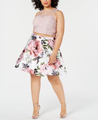 macy's two piece dresses