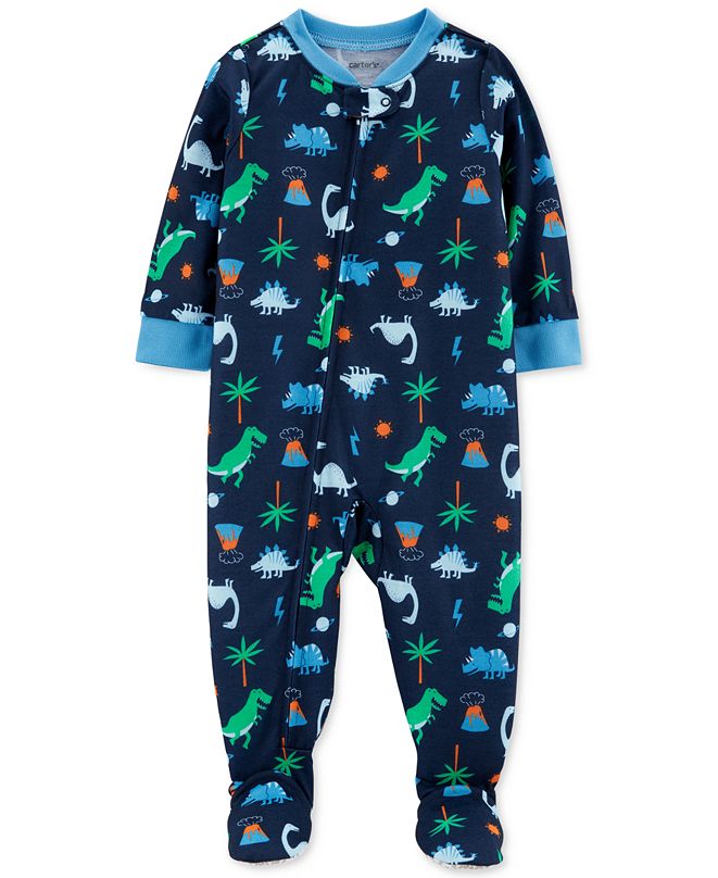 Carter's Baby Boys DinoPrint Footed Pajamas & Reviews Pajamas Kids