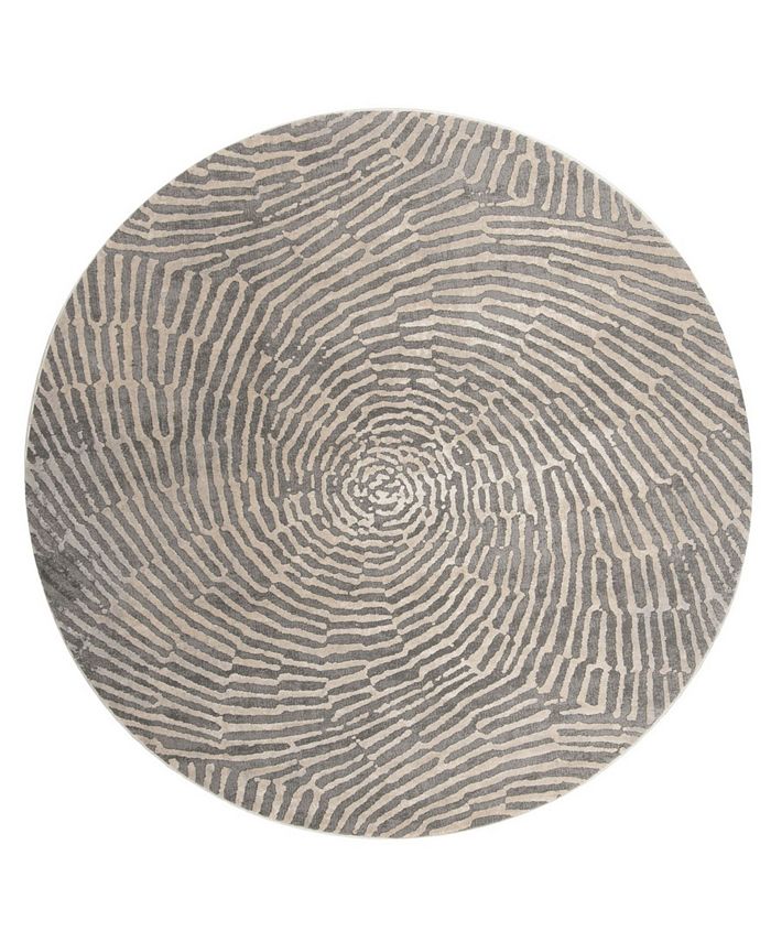 Safavieh Meadow Taupe 6'7" x 6'7" Round Area Rug Macy's