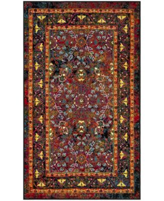 Safavieh Cherokee Red and Black 3' x 5' Area Rug - Macy's
