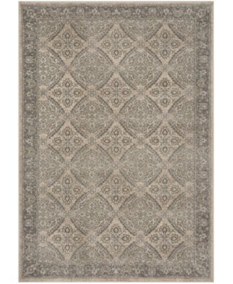 Brentwood BNT863 Cream and Gray 8' x 10' Area Rug