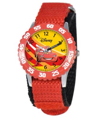 Disney - Watch, Kid's Lightning McQueen Time Teacher Red Strap 31mm W000084