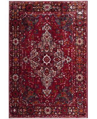 Vintage Hamadan VTH222 Red and Multi 5'3" x 7'-6" Area Rug
