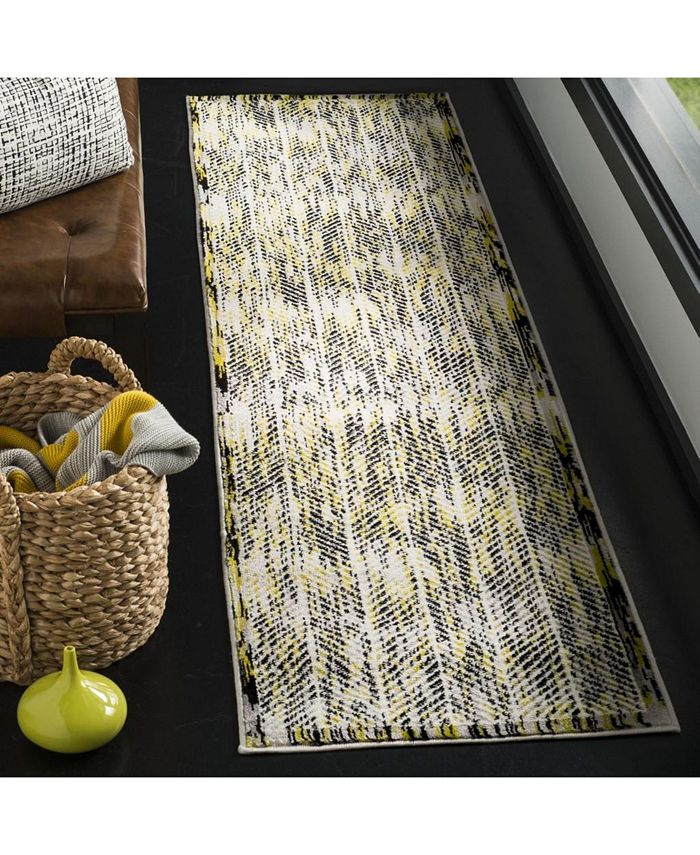 Safavieh Skyler Grey and Green 2' x 8' Runner Area Rug Macy's