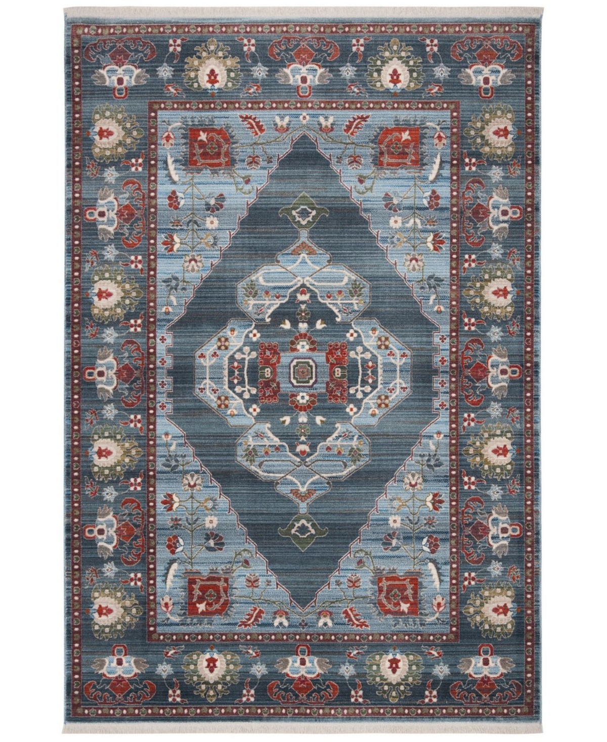 Safavieh Vintage Persian Blue and Light Blue 8' x 10' Area Rug - Light Blue