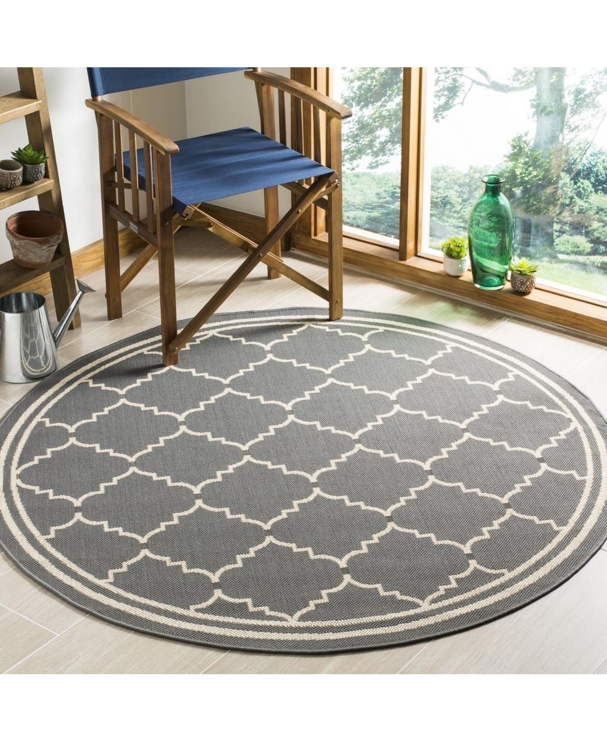 Safavieh Courtyard CY6889 Gray and Beige 5'3