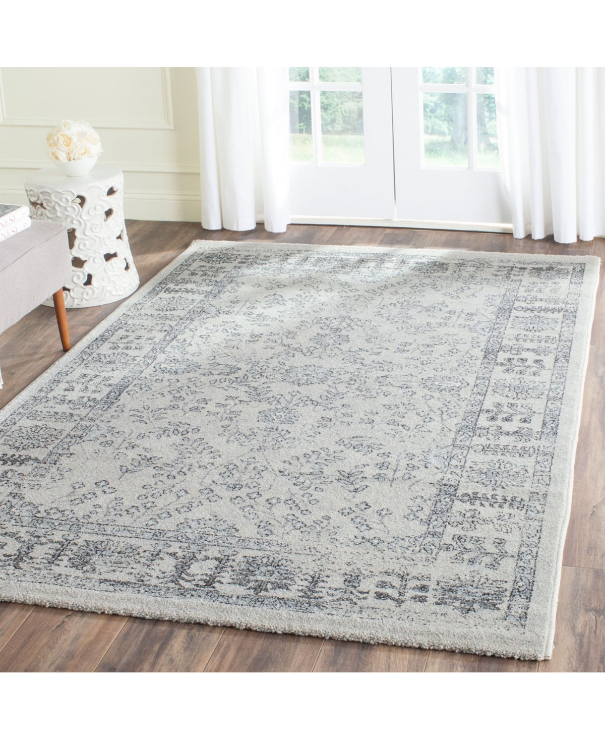 Safavieh Carmel CAR275and Blue Area Rug - Beige