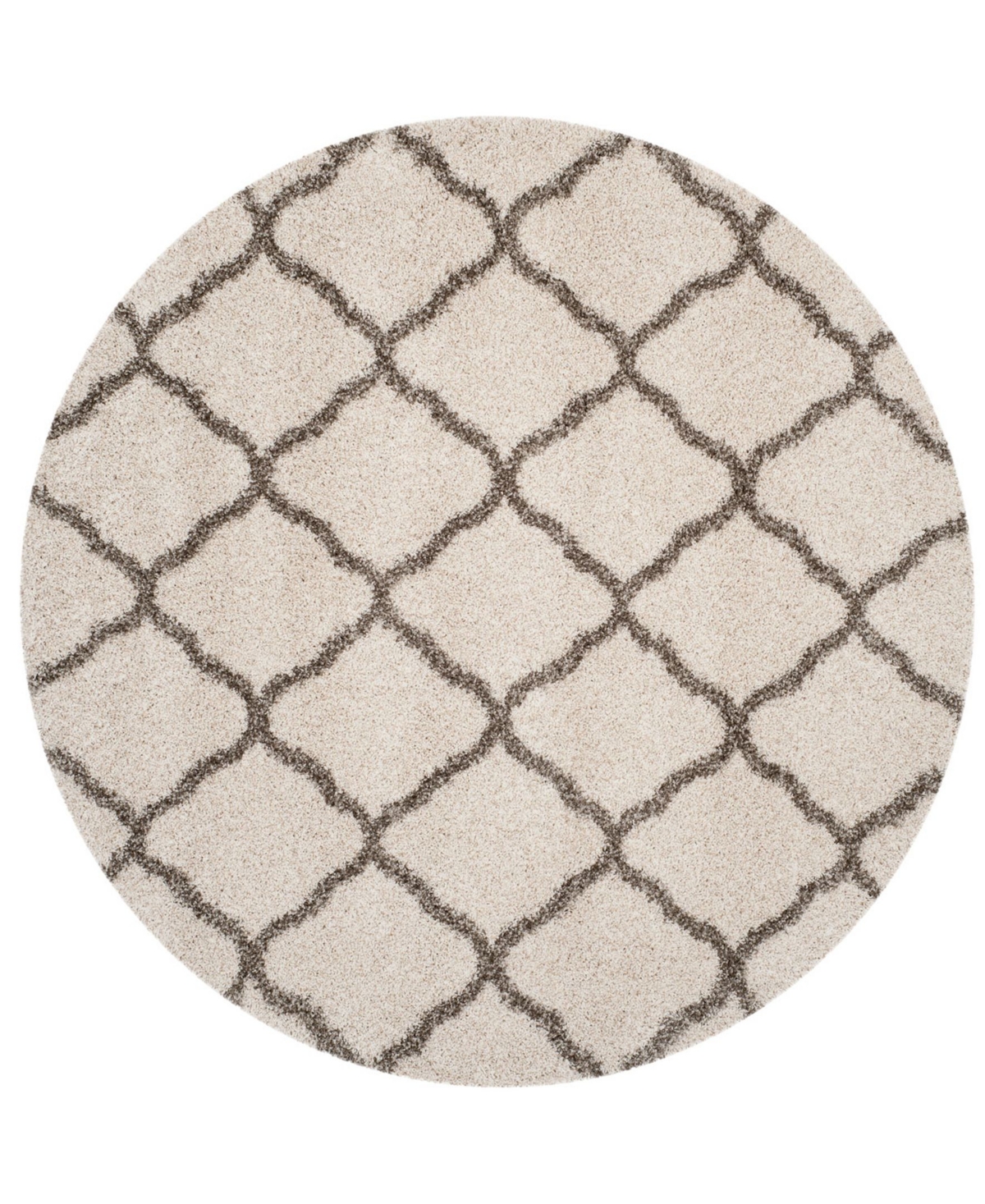 Safavieh Hudson 7' x 7' Round Area Rug - Ivory/Grey