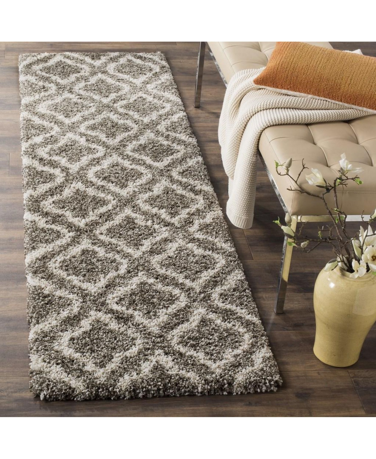 Safavieh Hudson SGH284 Runner Area Rug -Ivory