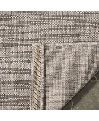 Courtyard CY8576 Light Brown 5'3" x 7'7" Sisal Weave Outdoor Area Rug