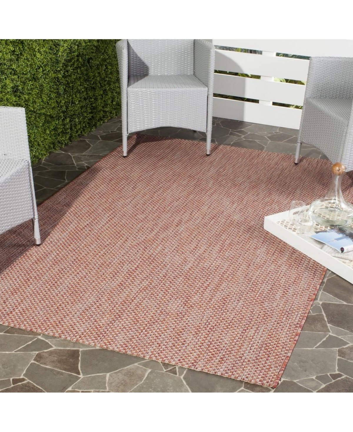 Safavieh Courtyard CY8521 and Beige 5'3" x 7'7" Sisal Weave Outdoor Area Rug
